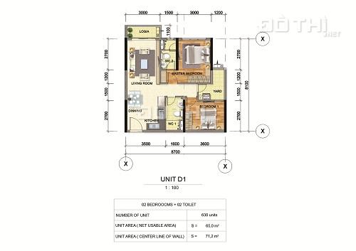 Bán căn hộ 71,2m2, 2PN, khu Emeral, view công viên, ký HĐMB 5%, ngân hàng cho vay 80%