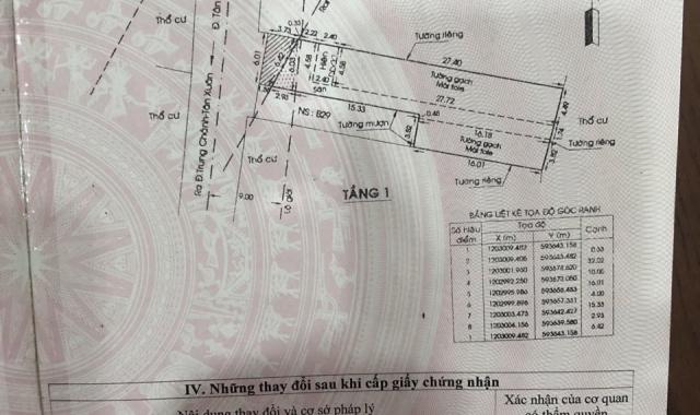 Bán nhà 6mx36m nở hậu 10m, có 8 căn nhà trọ tại Tân Xuân 3, Hóc Môn. LH: 0909.859.843