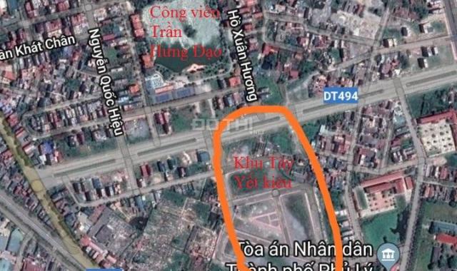Bán đất tại dự án khu đô thị Tây Phố Yết Kiêu, Phủ Lý, Hà Nam diện tích 110m2
