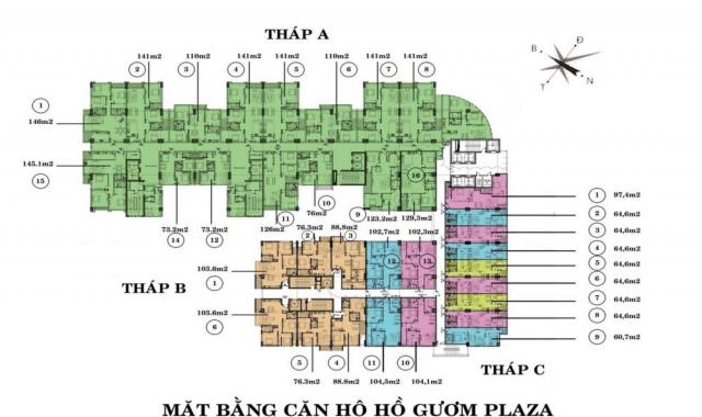 Tôi bán căn hộ 3 phòng ngủ giá chỉ 24tr/m2 tại Hồ Gươm Plaza, Trần Phú, Mỗ Lao, Hà Đông