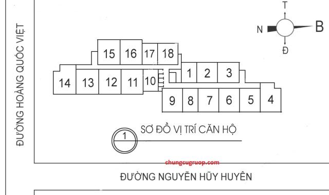 Cần bán gấp CC 60 Hoàng Quốc Việt, căn 3 phòng ngủ, DT 134m2, với giá 25 tr/m2. LH: 0982503218
