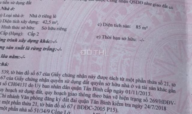 CC bán nhà hẻm 6m Phan Huy Ích, P15, Tân Bình, DT: 4.61x10m đúc 1 lầu kiên cố, nhà mới vào ở ngay