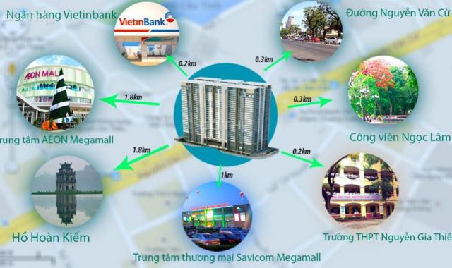 Bán căn hộ chung cư tại dự án One 18 Ngọc Lâm, Long Biên, Hà Nội diện tích 77m2, giá 28 triệu/m2