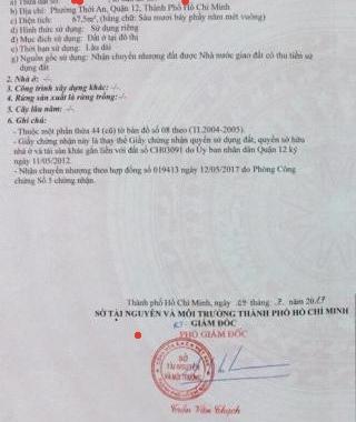 Chính chủ cần bán gấp 68m2 đất đường Lê Thị Riêng, giá đúng 990 triệu, sổ hồng riêng sang tên ngay