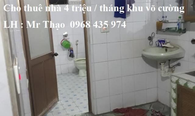 Cho thuê nhà 2.5 tầng khu Võ Cường, TP Bắc Ninh 