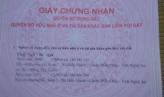 Cần bán nhà mặt tiền Quốc lộ 1A thị trấn Diễn Châu - Huyện Diễn Châu - Nghệ An