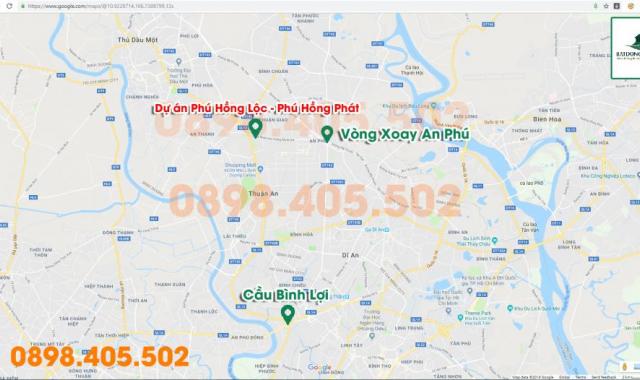 Phú Hồng Phát - Phú Hồng Lộc dự án mới Thuận Giao, ngay chợ đêm Hòa Lân 480 lô, đã có sổ