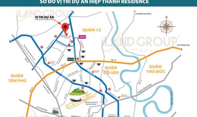 Bán đất nền đường Hiệp Thành 13, Phường Hiệp Thành, Quận 12 giá tốt chủ đầu tư