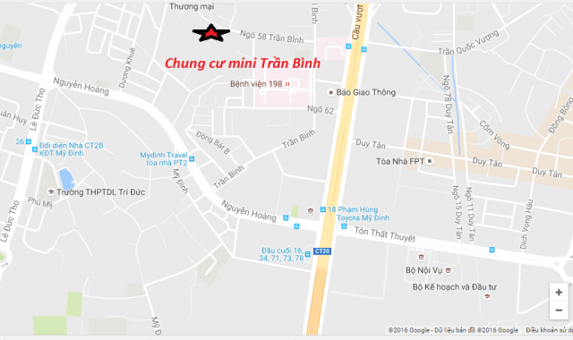 Cần bán chung cư mini Trần Bình, 44m2, 2PN, giá 800 tr có sổ hồng