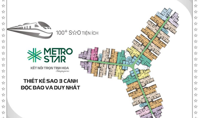 Căn hộ Metro Star, TT 50% nhận nhà, nhận booking UT1 rổ hàng độc quyền. LH: 0935.365.384