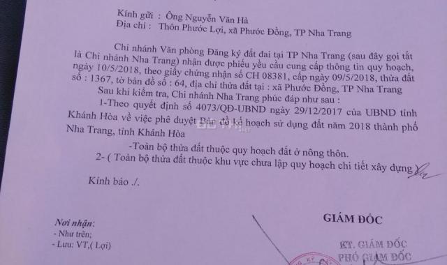 Bán đất xã Phước Đồng, TP Nha Trang, 210tr, cho người thu nhập thấp