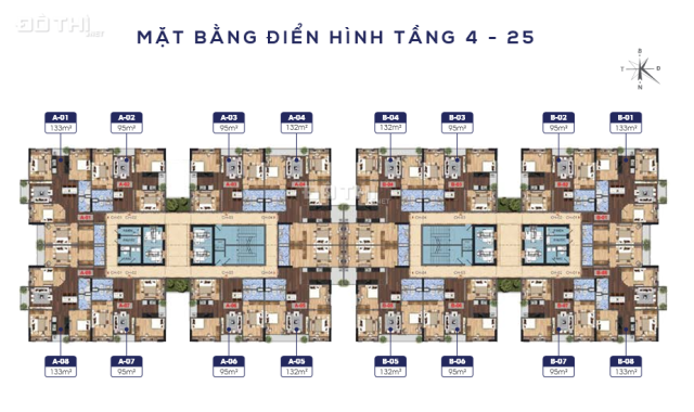 Bán căn hộ 3PN, 95m2, hướng Nam tòa Lạc Hồng 2 Ngoại Giao Đoàn, đầy đủ nội thất, giá 2.89 tỷ