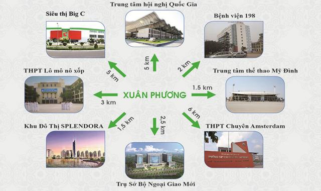 Chính chủ cần bán liền kề Xuân Phương Viglacera, hướng Đông Nam, diện tích74.3m2