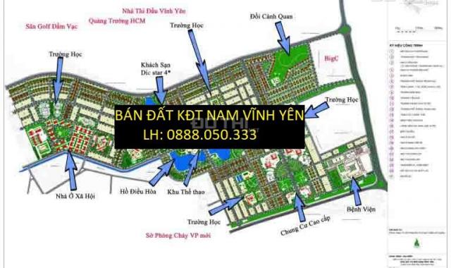 Cần bán gấp 2 ô đất 300m2 sát nhau, tại khu đô thị Nam Vĩnh Yên. LH 0888.050.333