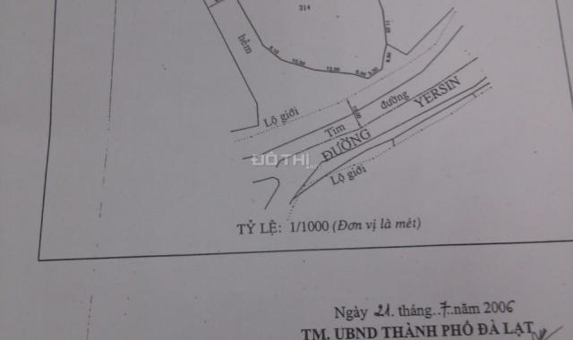 Bán đất tại đường Yersin, Phường 1, Đà Lạt, Lâm Đồng, diện tích 2254m2. Giá 92 tỷ
