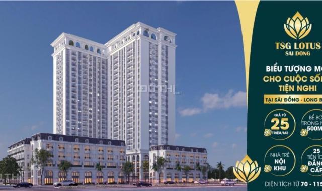 Chính thức nhận đặt chỗ căn hộ dự án TSG Lotus Sài Đồng đối diện Vinhomes, 1.6 tỷ căn 70m2