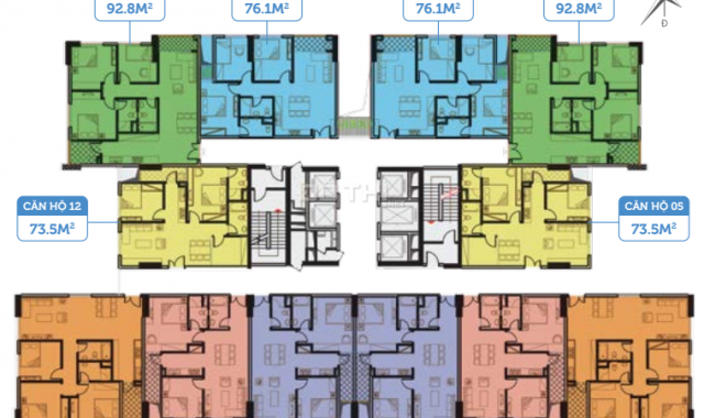 Bán căn 3 phòng ngủ tầng trung duy nhất, view 2 hồ điều hòa, tại Smile Building, gần Trường Chinh