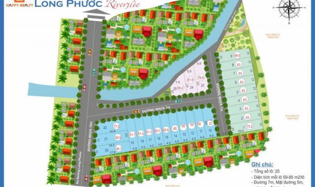 Mở bán đất nền Long Phước Riverside mặt tiền đường số 8 Long Phước, Q. 9, TP. HCM giá 26- 28 tr/m2