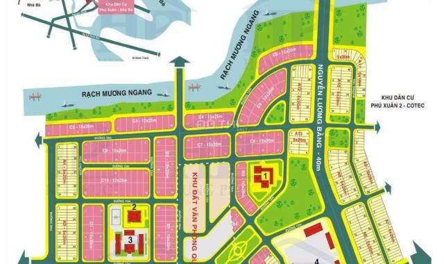 Bán đất dãy A4 MT Dương Thị Năm 20m Cotec Phú Xuân, dt 107.5m2, sổ đỏ CĐT, 58tr/m2. 0933.49.05.05