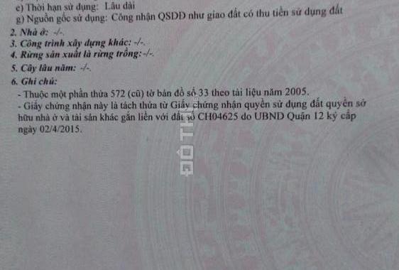 Bán đất hẻm một sẹc An Phú Đông 3, diện tích 137.6m2, giá: 4.4 tỷ