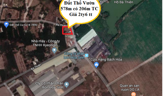 Bán đất tại đường Phạm Văn Cội, Củ Chi, Hồ Chí Minh, diện tích 578m2, giá 2.6 tỷ