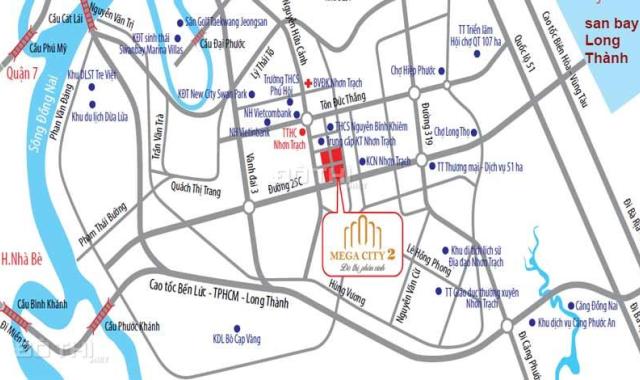 Siêu dự án cực hot Mega City 2, ngay trung tâm hành chính Nhơn Trạch, Đồng Nai chỉ 690tr/nền