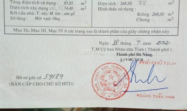 Bán nhà riêng tại K39 Đường Võ Văn Kiệt, Phường Phước Mỹ, Sơn Trà, Đà Nẵng