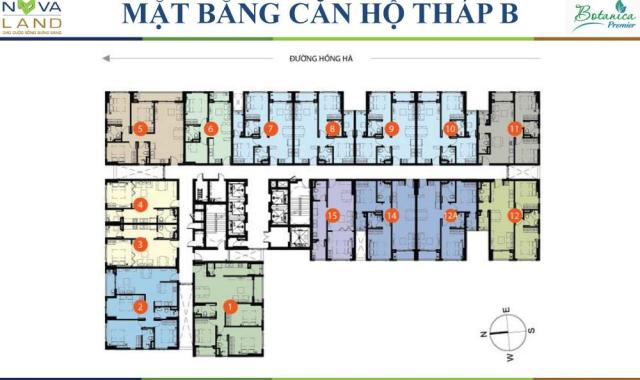 Bán căn hộ Novaland gần sân bay giá tốt, 3 phòng ngủ, 2WC, tầng trung, view hồ bơi