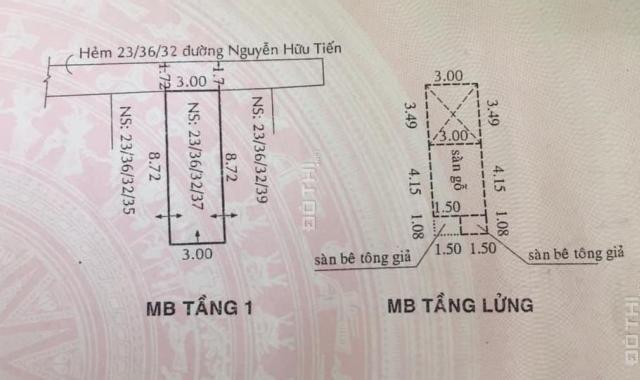 Bán nhà riêng tại Đường Nguyễn Hữu Tiến, DT 9x3m, giá 2.3 tỷ