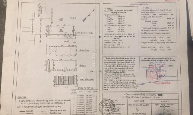 Bán nhà hẻm hàng độc quyền 287/35 Nguyễn Đình Chiểu, Phường 5, Quận 3