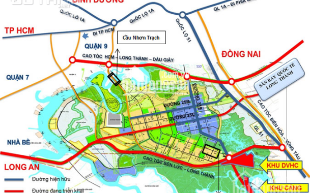 Bán đất nền dự án có SH riêng (XDHN - HUD) tại Nhơn Trạch, Đồng Nai, LH 0973 021 680