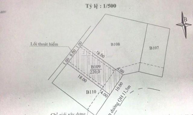 Cần bán đất đường Yết Kiêu, Tam Kỳ, Quảng Nam, 220m2, hướng Tây Nam ngay khu biệt thự sang chảnh