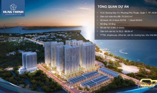 Căn hộ Q7 Saigon Riverside mặt tiền Đào Trí giá rẻ, view sông, full nội thất, CK 3%. LH 0938430460