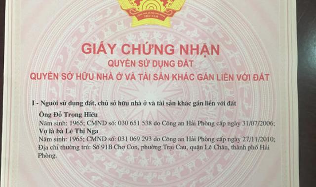 Bán lô đất tái định cư Hồ Sen, Cầu Rào, Lê Chân, Hải Phòng, DTMB 70m2, ngang 5m, giá 1.89 tỷ