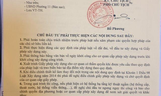 Bán đất hẻm 3m đường Nguyễn Văn Đậu, P11, Bình Thạnh, DT 4 x 13m, NH 8m. Giá 5.1 tỷ, Đô 0903157015