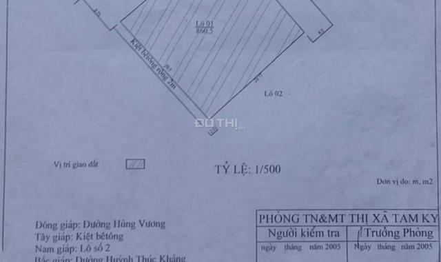 Bán đất vip 870m2 trung tâm thành phố Tam Kỳ