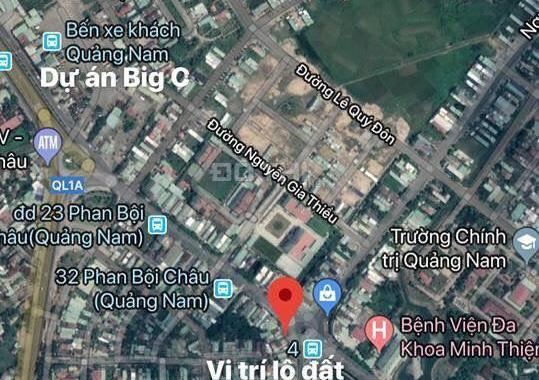 Bán đất mặt tiền bình bông Phan Bội Châu, Hùng Vương, Tam Kỳ, gần Big C, 150m2 (6x25m)