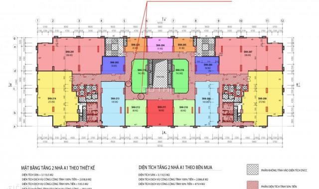 Mở bán sàn thương mại tầng 1, 2, 3 dự án IA20 Ciputra, DT 41m2 - 306m2, giá chỉ từ 36 tr/m2