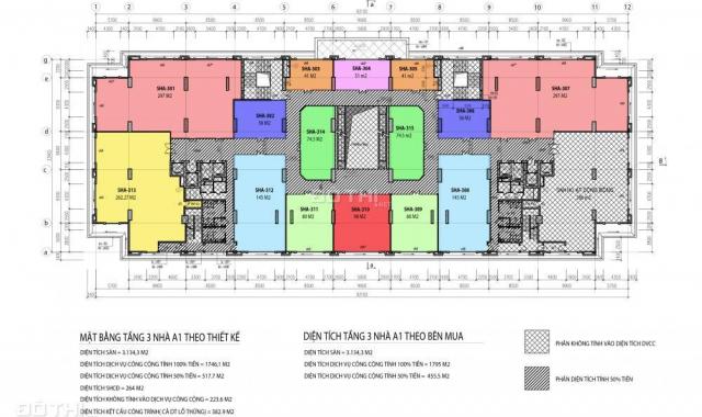 Mở bán sàn thương mại tầng 1, 2, 3 dự án IA20 Ciputra, DT 41m2 - 306m2, giá chỉ từ 36 tr/m2