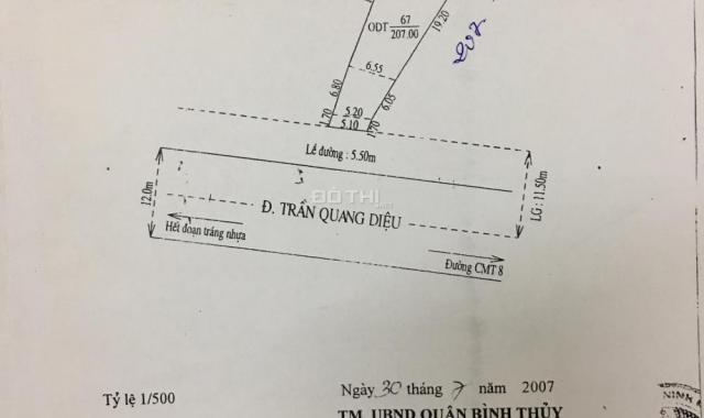 Bán kho mặt tiền đường Trần Quang Diệu, kho cấp 4, DT 256m2, giá 7.5 tỷ