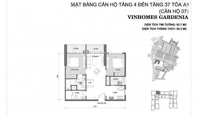 Cần bán gấp căn hộ Vinhomes Gardenia, Mỹ Đình