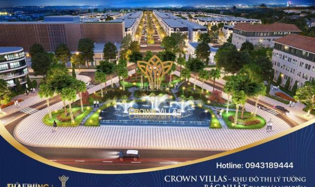Độc quyền phân phối dự án KĐT 5* Crown Villas - Thái Hưng. LH: 0943189444