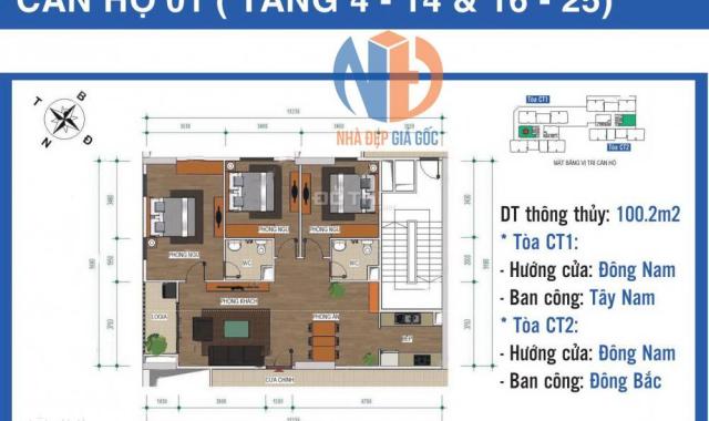 Suất chính sách sang tên trực tiếp chung cư Ban Cơ Yếu Chính Phủ, giá 25,6tr/m2 bao phí, 0963396945