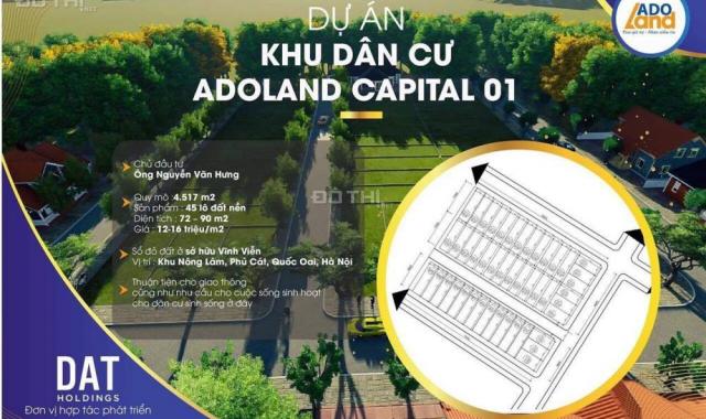 Đầu tư siêu lợi nhuận đất nền tái định cư Adoland Capital 1, Hòa Lạc