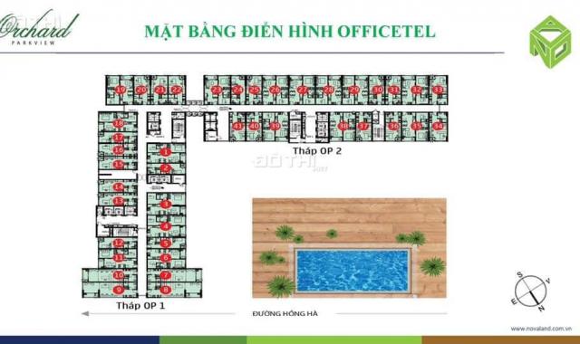 Bán căn officetel Orchard Park View Novavaland 30m2, giá chỉ 1.57 tỷ, vừa ở vừa làm văn phòng