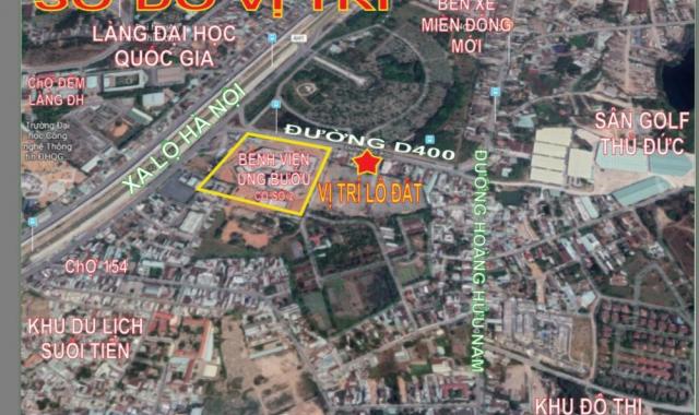 Bán 200m2 đất kinh doanh mặt tiền đường 400, bệnh viện Ung Bướu Hoàng Hữu Nam, P. Tân Phú, Quận 9