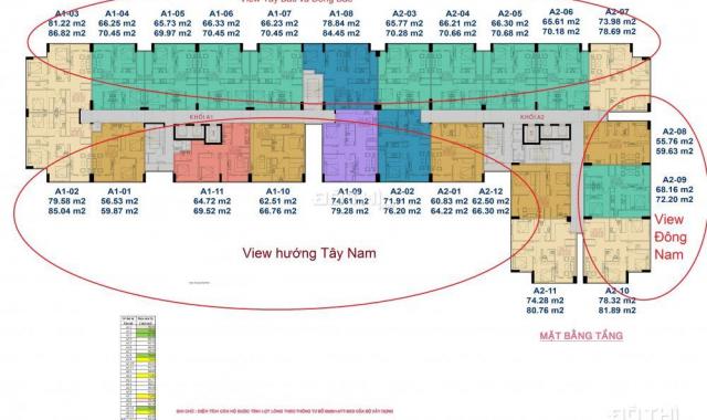 Bán lại căn hộ 83m2, 3 PN, 2 WC, 2 ban công. View nắng sáng, tầng thoáng mát, CTL Tower Quận 12