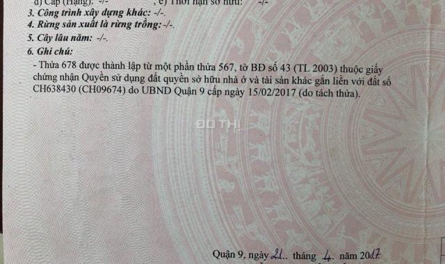 Bán đất Đường Trường Lưu, Phường Long Trường, Quận 9, Hồ Chí Minh, diện tích 53.4m2, giá 2.650 tỷ