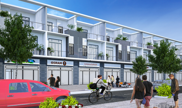 Bán nhà phố 1 trệt 2 lầu, KDC thương mại, mặt tiền QL51, Biên Hòa, Đồng Nai. Giá chỉ 3,89 tỷ