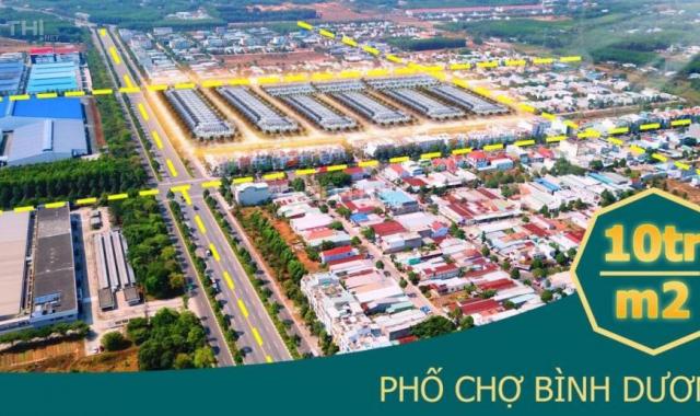 Đất nền phố chợ cạnh thành phố mới thông minh Bình Dương